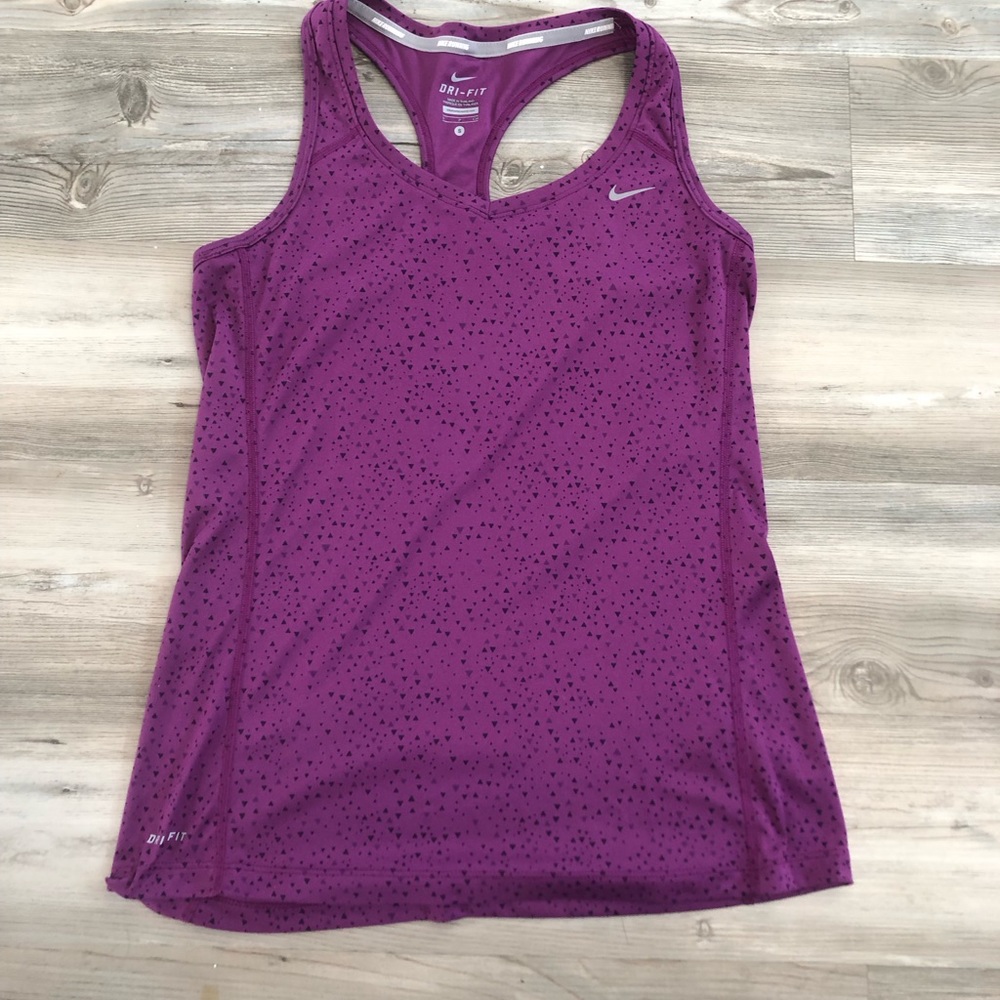 Nike Dri Fit Running Tank, small, pit to pit is 15, length is 24